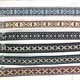 1cm幅 オルテガネイティブ柄刺繍リボン チロリアンテープ 細幅手芸用テープ リボンブレード 営業日即日発送 