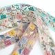 4.3cmから4.5cm幅 クロススティッチ風刺繍リボン 中幅手芸用リボン カラフルカラー レトロフラワーインド花柄リボン チュール刺繍リボン 営業日即日発送[ワールデザインbistarai]