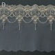 20cm幅 チュールレース 手芸用レース ウェディング用 ドレス衣装 ブライダル ヘッドドレス 白 オフホワイト豪華段レース 縁取りウエディング マリアベール 営業日即日発送 [ワールデザインbistarai]