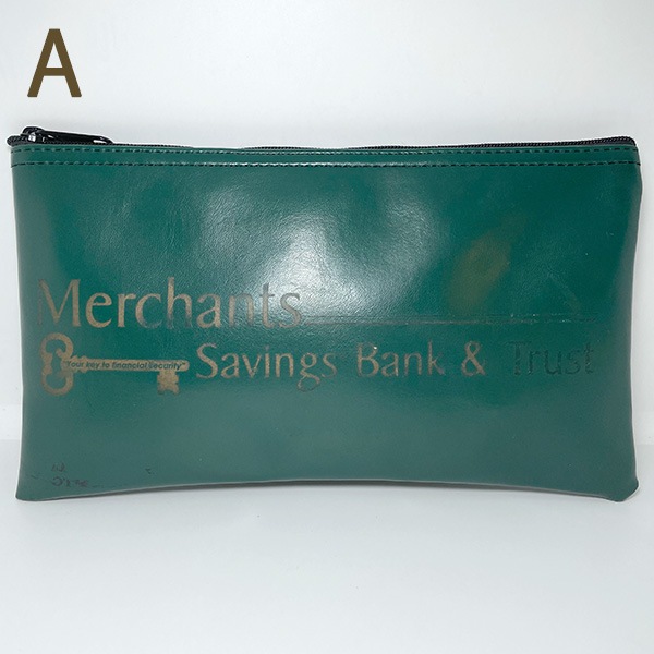 USA レトロ小物ポーチ レア物アンティーク アメリカバンクグッズ 銀行ポーチ ヴィンテージ雑貨 骨董品 サコッシュ 営業日即日発送