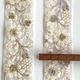 3.8cmから4cm幅 ホワイトチュールラメシルバー刺繍リボン 中幅手芸用リボン ゴールドスパンコール刺繍レトロフラワーインド花柄リボン チュール刺繍リボン 営業日即日発送[ワールデザインbistarai]