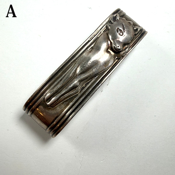 アンティークシルバーナプキンリング　シルバー製ナプキンホルダー  ヨーロッパヴィンテージ雑貨 スペイン蚤の市買付  テーブルマナー 食事会カトラリー  　営業日即日発送