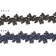 2.5cm幅 光沢ボタニカルレーステープ リーフレース ケミカルレース 葉っぱ ケミカルレース ボタニカル 刺繍レース ブレード レーステープ ハンドメイド バッグアレンジ 推し活 デコ トレカケース ぬい服 韓国雑貨 衣装 装飾 手芸 営業日即日発送 [ワールデザインbistarai]