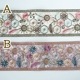 6cm幅 太幅インド刺繍リボン 花柄幾何学模様 幅広リボンブレード 和装ヘアアレンジ小物資材パーツ販売 営業日即日発送 [ワールデザインbistarai]