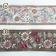 6cm幅 太幅インド刺繍リボン 花柄幾何学模様 幅広リボンブレード 和装ヘアアレンジ小物資材パーツ販売 営業日即日発送 [ワールデザインbistarai]