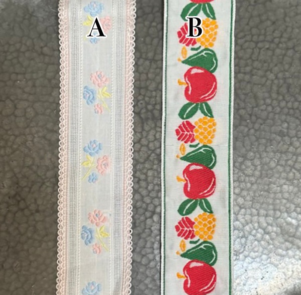 5cm幅 幅広スイスリボン デットストックリボン 花柄 猫柄 パイナップル柄 チロルテープ 猫モチーフ チロリアンテープ ヨーロッパ ヴィンテージリボン 営業日即日発送