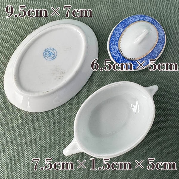 イタリアヴィクトリアン調ミニチュアカップ＆ソーサー ヨーロッパアンティーク陶器 ドールハウス リモージュボックス インテリア雑貨 蚤の市買い付け 営業日即日発送