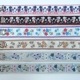 2cm幅 お花刺繍リボン ヨーロピアンリボン フラワーチロルテープ 北欧リボン 細幅チロリアンテープ レトロ柄 花柄 女の子柄 持ち手テープ 営業日即日発送[ワールデザインbistarai]