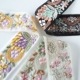 4cm幅 インド刺繍リボン 小花 葉っぱ柄 リボンブレード インドリボン チュールリボン 営業日即日発送 