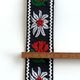 幅4.5cm 6cm チロリアンテープ 花柄 刺繍 ヨーロッパ風  厚手 リボンテープ 持ち手テープ ショルダーストラップ バッグ持ち手 ギターストラップ ハンドメイド資材 インテリア装飾 手芸材料 ヨーロピアンテープ 刺繍リボン エーデルワイス マーガレット 営業日即日発送 [ワールデザインbistarai]