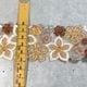 5cm幅 お花刺繍インドリボン カットワーク風リボン 刺繍レース 花柄 ケミカルレース ニュアンスカラー  バッグストラップ ハンドメイド ブライダル  営業日即日発送【ワールデザインbistarai】