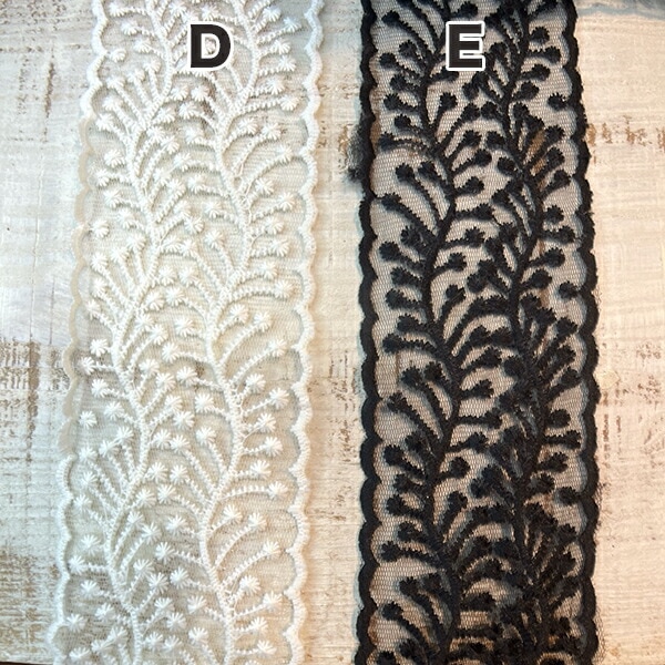 7cm幅 メッシュレース ケミカルレース刺繍リボン 太幅輸入リボンブレード ウエディング装飾 営業日即日発送 