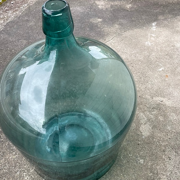 一輪挿し オブジェレア物デミジョンボトル 大瓶 泡ガラス酒瓶 レトロ