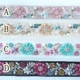 4cm幅 なめらか光沢花柄刺繍チュールリボン インド刺繍リボン ハンドメイドショルダーストラップ作り ヘアポニー資材 営業日即日発送 [ワールデザインbistarai]
