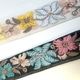 2.3cm幅 花柄インド刺繍リボン  チュール刺繍レース フラワーレース レーステープ 約 インドリボン スマホショルダー ドレス装飾 カチューシャ 手芸用レース ハンドメイド資材手芸材料 営業日即日発送[ワールデザインbistarai]