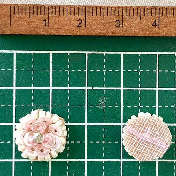 2個セット インドビーズスパンコール アクセサリーパーツ 刺繍ビジューパーツ ピアスイヤリング コサージュ ダンス衣装 ドレス装飾 営業日即日発送 