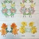 のり付きお花ワッペン バラ売り 特大サイズ  ボタニカルワッペン フラワー刺繍アップリケ子供用ワッペン ブローチ作り 営業日即日発送 [ワールデザインbistarai]