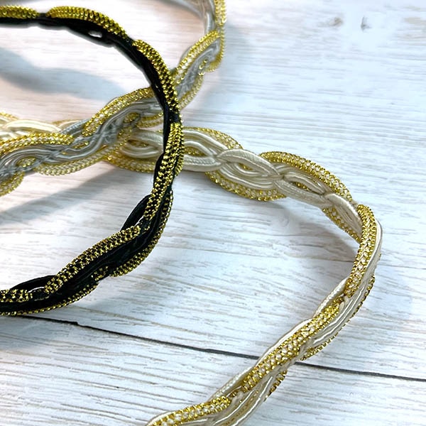 1cm幅 手芸用テープ 日本製リボンブレード デコパージュ カルトナージュ用リボン 編み込みテープリボンブレード 営業日即日発送 