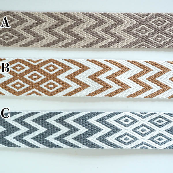 約3.5cm幅 ネイティブ柄リボン オルテガ持ち手テープ 中幅 厚手手芸用テープ チロリアンテープ 刺繍リボンブレード チロルテープ 営業日即日発送