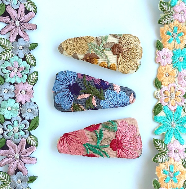 5cm幅 累計5000m販売！フラワーモチーフ メッシュインド刺繍チュールリボン販売 ハンドメイド推し活キーチェーンキーリングキーチャーム 作り