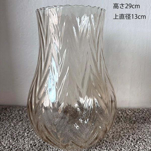 USA買付品 ヴィンテージガラス花瓶  フラワーベース Vase インテリア雑貨 アメリカアンティーク雑貨 営業日即日発送 ＜送料無料＞