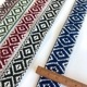 2.5cm幅 オルテガ柄 刺繍テープ 手芸用リボン 厚手テープ 推し色カラー キーチャーム ネイティブ柄男性用チロリアンテープ ペット犬猫ハーネス 首輪 リーシュ作り 営業日即日発送[ワールデザインbistarai]