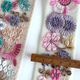 約4.5cm幅 大花柄刺繍リボン インド刺繍リボン ヘアポニー資材 ハンドメイドショルダーストラップ作り チュールリボン  手芸用品店[ワールデザインbistarai]