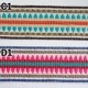 8cm幅 オリジナルリボン 幅広ウールやわらかリボン 刺繍コットン生地 太幅インドリボン 厚手チロリアンテープ 持ち手テープ ヘアターバン バックハンドル取手パーツ [ワールデザインbistarai]