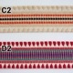 8cm幅 オリジナルリボン 幅広ウールやわらかリボン 刺繍コットン生地 太幅インドリボン 厚手チロリアンテープ 持ち手テープ ヘアターバン バックハンドル取手パーツ [ワールデザインbistarai]