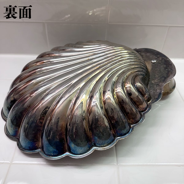 アンティークのシルバートレイはアメリカで買い付けたアンティーク一点