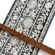 9cm幅 オリジナルデザイン太幅リボン チュールインド刺繍リボン 特大幅リボン ハンドメイドがまぐち財布 コインケース作り資材 営業日即日発送 [ワールデザインbistarai]