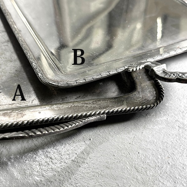 ヨーロッパアンティーク シルバープレート銀製プレートビンテージ