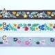 約1.8cm幅 細幅手芸用テープフラワーリボン ラメチロリアンテープ 花柄刺繍リボンブレード チロルテープ 営業日即日発送 [ワールデザインbistarai]