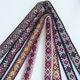 1cm幅 細幅オルテガ柄刺繍テープ ネイティブ柄チロリアンテープ 手芸用リボン ハンドストラップ サコッシュショルダーストラップ キーリングチャーム資材 営業日即日発送[ワールデザインbistarai]