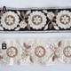5.5cm幅 大花柄インド刺繍リボン 厚手フラワーモチーフリボン ボタニカル柄リボン  手芸用リボン販売 営業日即日発送 [ワールデザインbistarai]