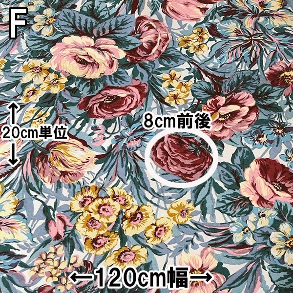 幅121cm <在庫処分特価セール> オリジナルプリントコットン生地 ＜商用可＞ 日本製 双子織り綿100％ 営業日即日発送 【※卸対象外製品】[ワールデザインbistarai]