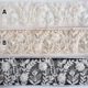 6cm幅 淡色くすみカラーインド刺繍リボン メッシュチュールリボン ハンドメイドヘアアクセサリーパーツ 花柄リボン 営業日即日発送 [ワールデザインbistarai]