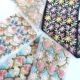 8cm幅 太幅 小花柄モチーフ 幅広インド刺繍リボン チュール素材レース 太幅リボン 大きめリボンヘアアクセサリー　コインケース作り お守り袋 巾着 営業日即日発送 [ワールデザインbistarai]
