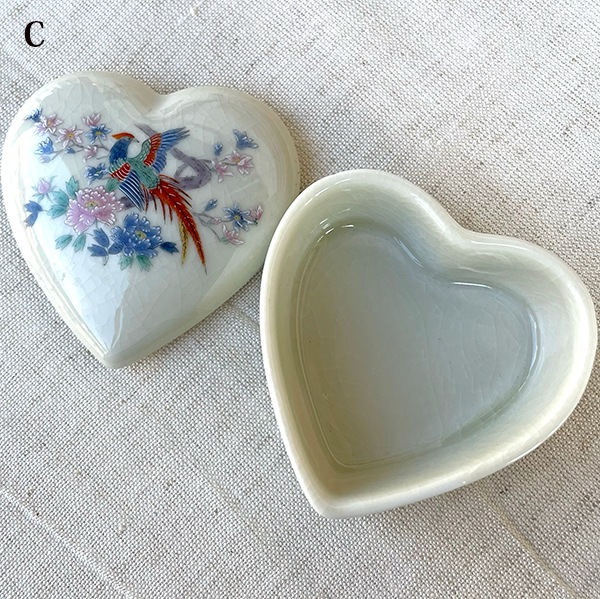 ポルトガル買付 ヨーロッパリモージュボックス フランスピルケース 陶器ケース ヨーロッパアンティーク陶器 ドールハウス  蚤の市買い付け 営業日即日発送