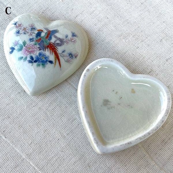 ポルトガル買付 ヨーロッパリモージュボックス フランスピルケース 陶器ケース ヨーロッパアンティーク陶器 ドールハウス  蚤の市買い付け 営業日即日発送