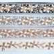 3cm幅インド刺繍リボン サリーシルク風生地 バッグ装飾 ポーチ装飾 ヘアアクセサリー 資材 上品な小花刺繍が映えるインド刺繍リボン フラワー柄 約50cmカット販売  営業日即日発送[ワールデザインbistarai]