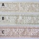5.5cm幅 淡色ペールカラーチュールリボン くすみカラーメッシュリボン 花柄ボタニカル柄 刺繍ブレード 営業日即日発送 [ワールデザインbistarai]