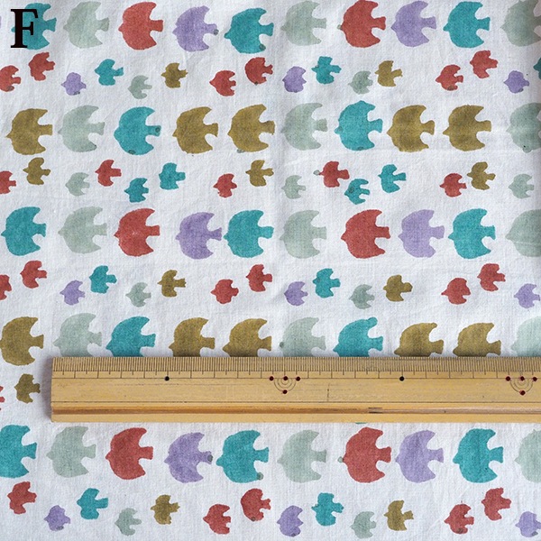 107cm×176cm インド綿100%ブロックプリント GOTSオーガニックコットン オリジナルカーテン 鳥 花柄 ドット柄 子供部屋 リビング 寝室 サイズ調節可能 フリーサイズカーテン  営業日即日発送