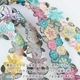 3.5cm幅 縁取りモチーフ刺繍リボン ボタニカル花柄刺繍 インド刺繍リボン 手芸用テープ ショルダーストラップ 営業日即日発送 [ワールデザインbistarai]