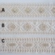 5.5cm幅 オフホワイト 生成ナチュラルチュールリボン スパンコール 花柄ボタニカル柄 インド刺繍リボン営業日即日発送 [ワールデザインbistarai]