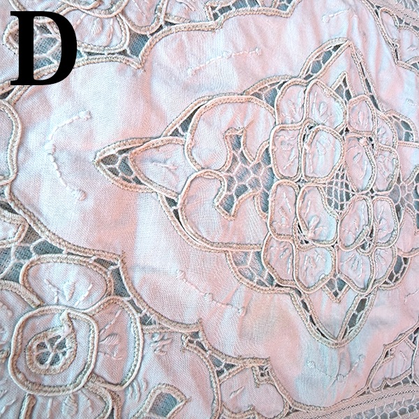 40cm前後 ポルトガル蚤の市買付 ヴィンテージ バテンレース ドイリー テーブルセンター 花瓶コースター  アンティークコットン かぎ針編み タペストリー 営業日即日発送