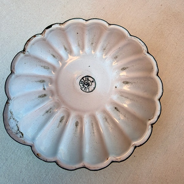 フランス ブロカント ホーローアンティークキャンドルホルダー ビンテージ燭台 ヨーロッパヴィンテージキャンドルスタンドホーロー雑貨　営業日即日発送