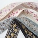 4cm幅小花柄インド刺繍リボン 花柄フラワー刺繍リボンブレード チロリアンテープ 持ち手テープ 和柄リボン 営業日即日発送
