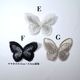 5cm前後 立体バタフライレースモチーフ butterfly 蝶シフォンレース シューズチャームパーツ 和装ヘアアクセサリー資材 オーガンジーアクセサリーパーツ営業日即日発送 [ワールデザインbistarai]
