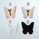 5cm前後 立体バタフライレースモチーフ butterfly 蝶シフォンレース シューズチャームパーツ 和装ヘアアクセサリー資材 オーガンジーアクセサリーパーツ営業日即日発送 [ワールデザインbistarai]